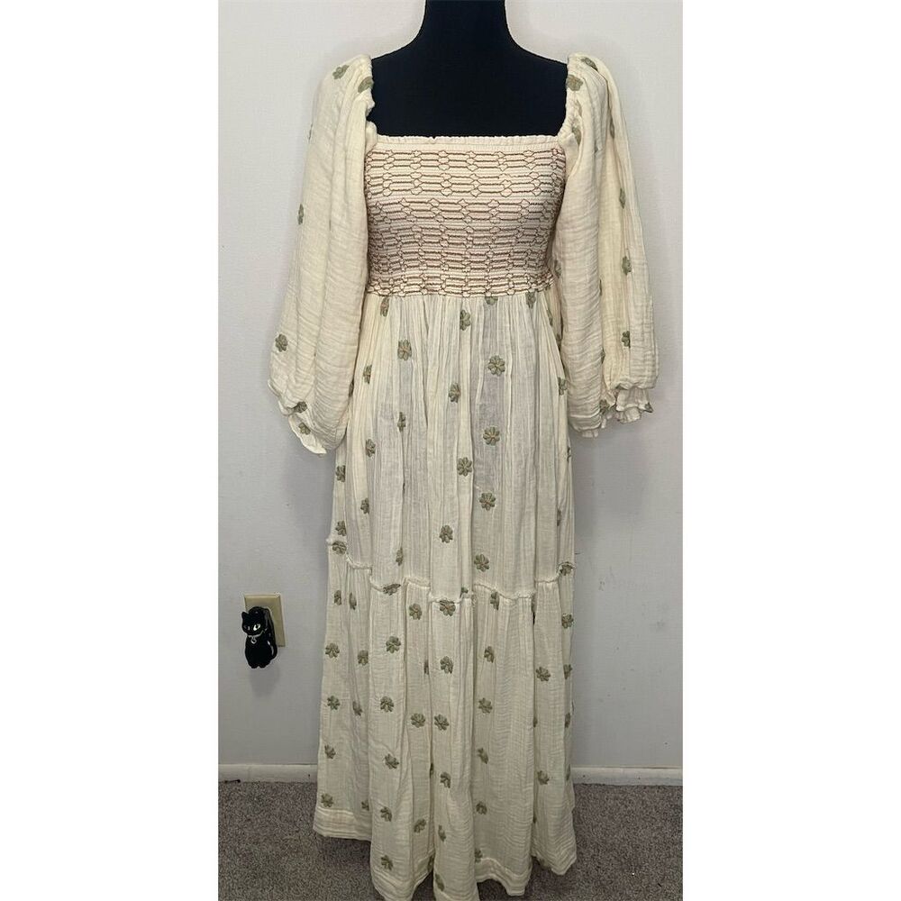 EUC Free People Women's Dahlia Embroidered Dress size small $168 SOLD OUT - Picture 4 of 10